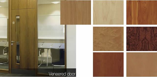 veneered doors for office partitioning